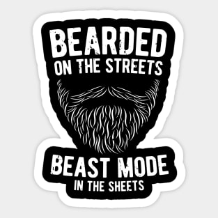 Bearded On The Streets Sticker